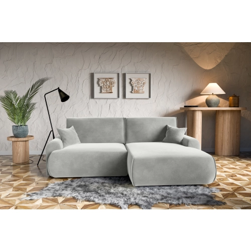 Narożnik z funkcją spania NABOO Tkanina Perla 25